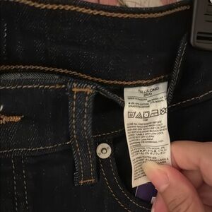 Banana Republic size Tall 25/0 Dark Blue Denim straight leg Jeans NWT